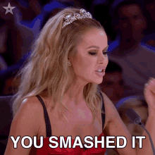 You Smashed It Amanda Holden GIF - You Smashed It Amanda Holden Britains Got Talent GIFs
