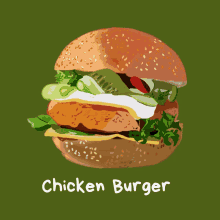 Jagyasini Singh Foodbyjag GIF - Jagyasini Singh Foodbyjag Chicken Burger GIFs