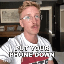 Put Your Phone Down Tyler Oakley GIF - Put Your Phone Down Tyler Oakley Cameo GIFs