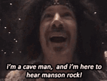 Cave Man Manson GIF - Cave Man Manson Rock GIFs