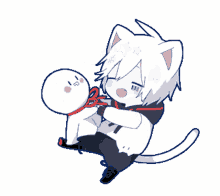 happy mafumafu line sticker cat cute