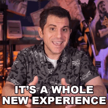 Its A Whole New Experience Shane Luis GIF - Its A Whole New Experience Shane Luis Rerez GIFs