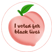 I Voted For Black Lives Voter Sticker - I Voted For Black Lives I Voted Vote Stickers