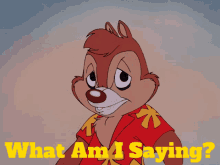 Chip N Dale What Am I Saying GIF - Chip N Dale What Am I Saying Dale GIFs
