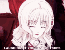 basic laughing basic bitches anime laugh
