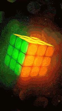 rubix cube colorful