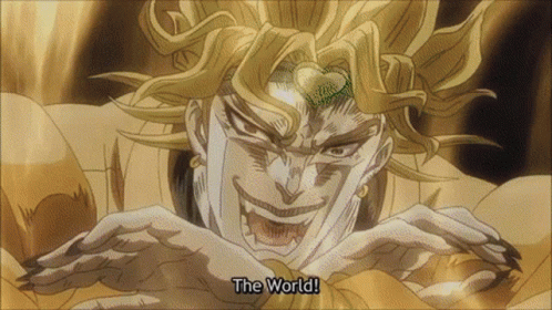 Dio Brando The World Gif Dio Brando The World Stand Power Discover Share Gifs