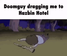 Doom Hazbin Hotel GIF - Doom Hazbin Hotel Meme GIFs