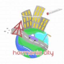 harmonia city buildings car