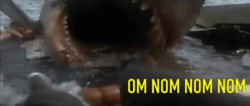 Jaws Eats Man Alive GIF - Jaws Eats Man Alive Googly - Discover &amp; Share GIFs