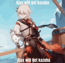 Ajax Will Get Kazuha GIF - Ajax Will Get Kazuha GIFs