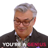 Youre A Genius The Great Canadian Baking Show Sticker - Youre A Genius The Great Canadian Baking Show Youre So Bright Stickers