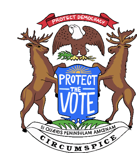 Protect Democracy Protect The Vote Sticker - Protect Democracy Protect The Vote Si Quaeris Pennisulam Amcenam Stickers
