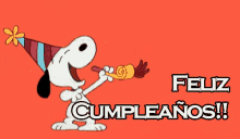 Feliz Cumpleaños GIF - Feliz Cumpleanos Feliz Cumple Snoopy GIFs