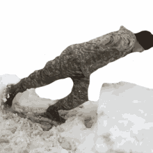 dive snow soldier military winter dive snow soldier military winter
