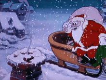 Chimney Santa Clause GIF - Chimney Santa Clause Christmas Eve GIFs