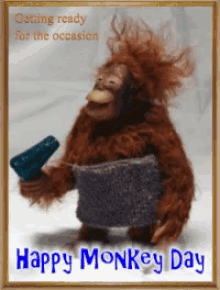 What A Ham Happy Monkey Day GIF - What A Ham Happy Monkey Day GIFs