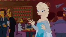 Simpsons Elsa Frozen GIF - Simpsons Elsa Frozen Magic GIFs