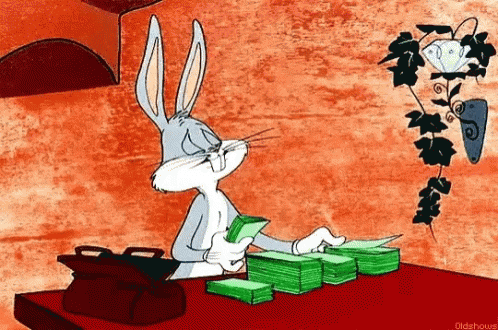 Bugs Bunny Money GIF - Bugs Bunny Money Cash - Discover &amp; Share GIFs