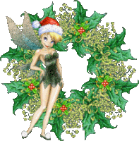 Boldog Karácsonyt Tinkerbell Sticker - Boldog Karácsonyt Tinkerbell Mistletoe Stickers