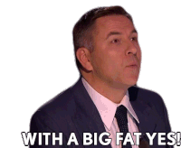 With A Big Fat Yes David Walliams Sticker - With A Big Fat Yes David Walliams Britains Got Talent Stickers