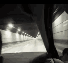 driving tunnel vision oresundtunnel