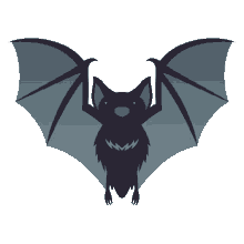 bat nature joypixels flying little mammal scary