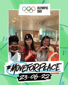 love move for peace happy excited olympic day