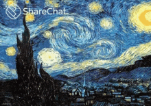 Starry Night Van Gogh GIF - Starry Night Van Gogh Starry Night Painting GIFs