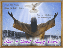 He Has Risen Happy Easter GIF - He Has Risen Happy Easter Easter Sunday GIFs