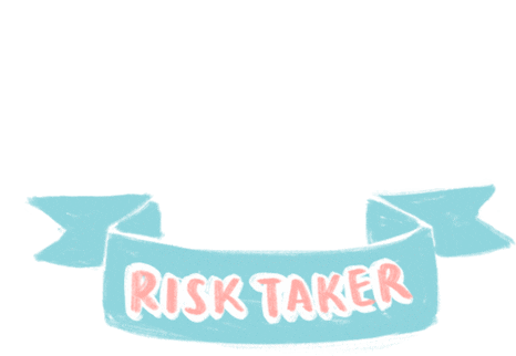Risk Taker Be Bold Sticker - Risk Taker Be Bold Ribbon - Discover