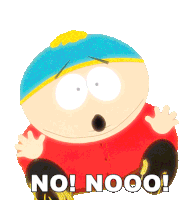 No Nooo Eric Cartman Sticker - No Nooo Eric Cartman South Park Stickers
