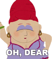 Oh Dear Sheila Broflovski Sticker - Oh Dear Sheila Broflovski South Park Stickers