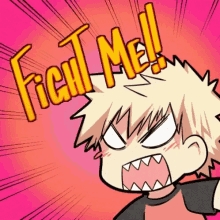 Angry Bakugou GIF - Angry Bakugou Fight Me GIFs