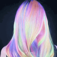 Rainbow Hair GIF - Colored Hair Rainbow Guy Tang GIFs