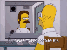 Thanks For Dropping By The Simpsons GIF - Thanks For Dropping By The Simpsons Homer Simpson GIFs