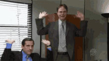 Trying To Get Ppl Excited At Work GIF - Dwight Michaelscott Theoffice GIFs