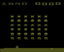 space invaders atari video game 80s game