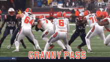 Granny Pass Baker Mayfield GIF - Granny Pass Baker Mayfield Cleveland Browns GIFs