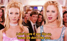 When People Keep Making Blonde Jokes GIF - Blonde Lisa Kudrow Romy And Micheles GIFs