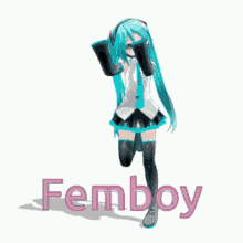 Hatsune Miku Femboy GIF - Hatsune Miku Miku Femboy GIFs