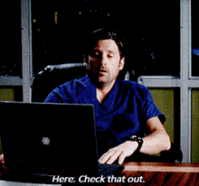 Greys Anatomy Derek Shepherd GIF - Greys Anatomy Derek Shepherd Here Check That Out GIFs