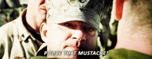 generation kill police that mustache fix that mustache military shouting