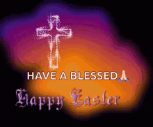 Happy Easter Blessings GIF - Happy Easter Blessings Cross GIFs