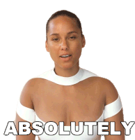 Absolutely Alicia Keys Sticker - Absolutely Alicia Keys Bustle Stickers