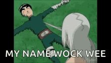 you fell for it rocklee rock lee anime naruto brushy bow