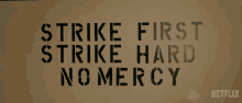 Strike First Strike Hard No Mercy Cobra Kai GIF - Strike First Strike Hard No Mercy Cobra Kai Principles Of Combat GIFs