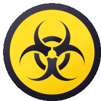 Biohazard Symbols Sticker - Biohazard Symbols Joypixels Stickers