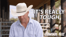 Its Really Tough Booger Brown GIF - Its Really Tough Booger Brown The Cowboy Way GIFs