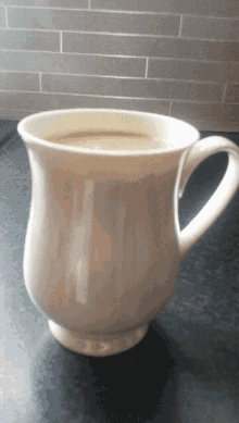 steaming cup